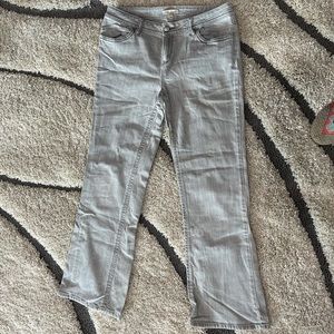 CAbi style #837R light gray boot cut jeans. Barely worn size 10.